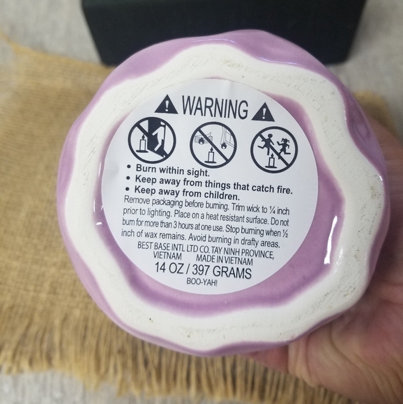 Purple Irredecent Ghost Candle - Picture 4 of 9